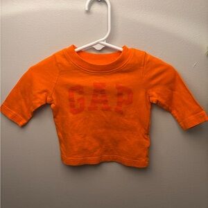 GAP Kids Vibrant Orange Long Sleeve Tee